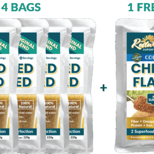 Buy 4 Free 1: Cold Milled Chia Seed & Flaxseed ORIGINAL BLEND (220g)